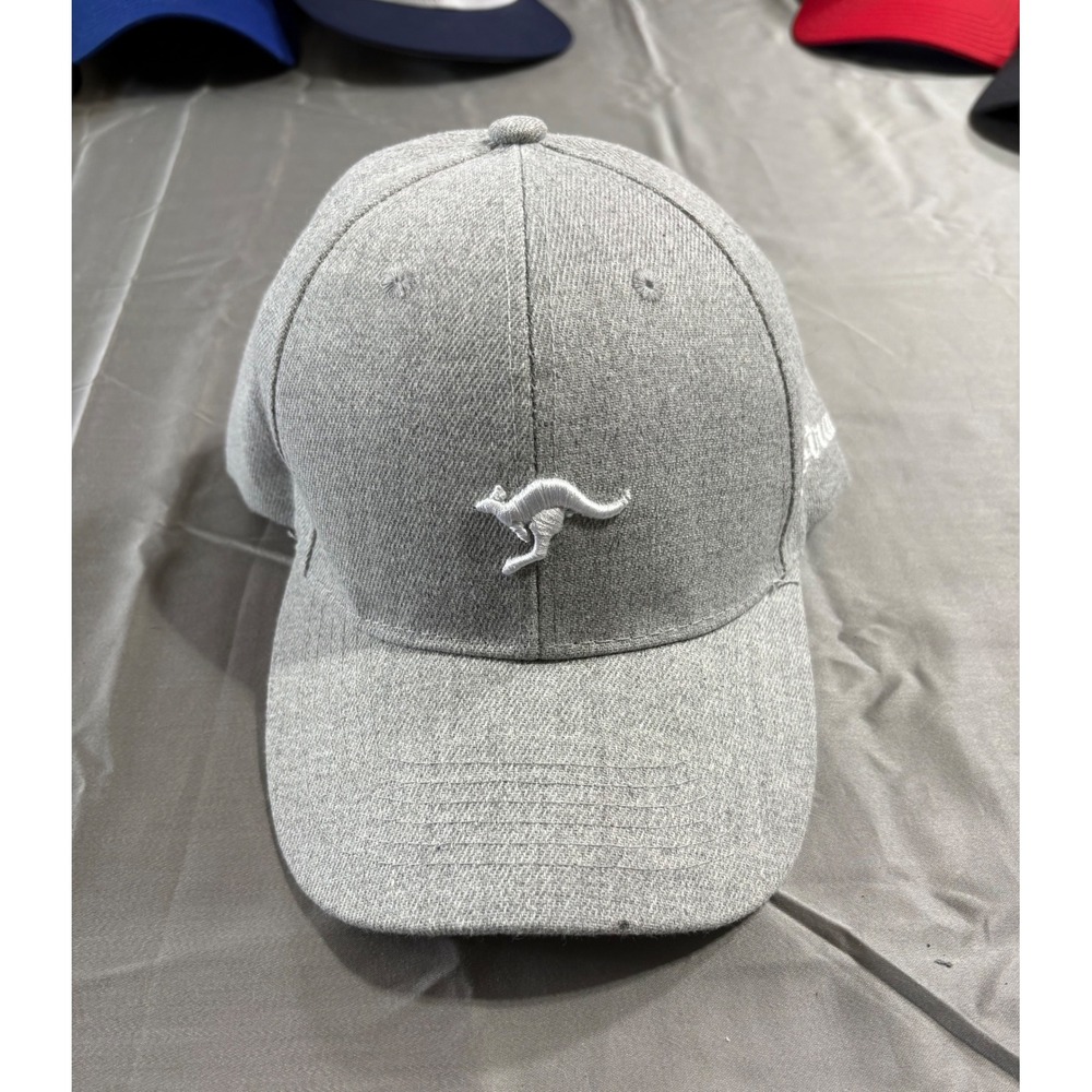 I Love Australia Kangaroo Embroidered Grey Baseball Cap Hat Souvenir Adjustable